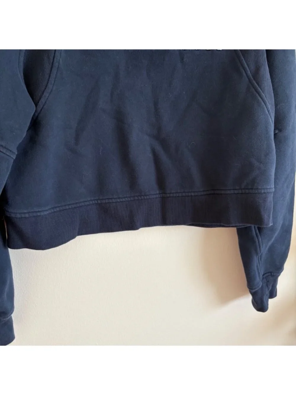 Lululemon Athletic Scuba Oversized Pullover Crewneck Woodmark Navy Size 4